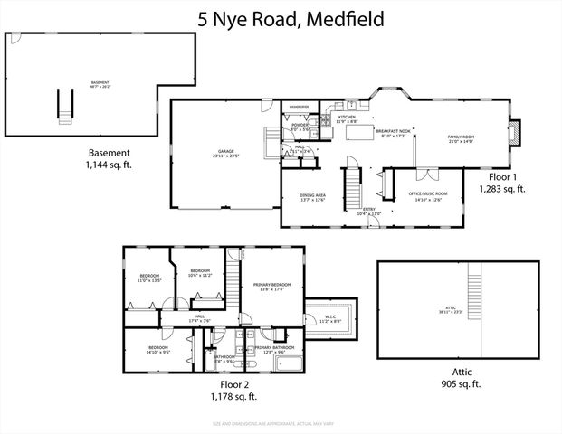 5 Nye Road, Medfield, MA 02052