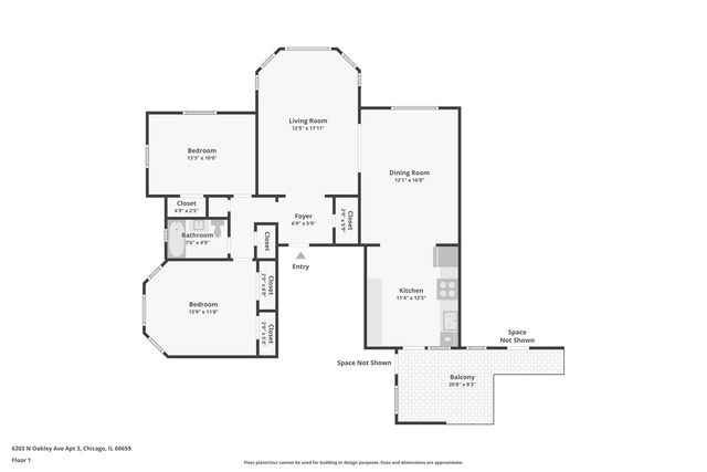 6203 N Oakley Street 3, Chicago, IL 60659