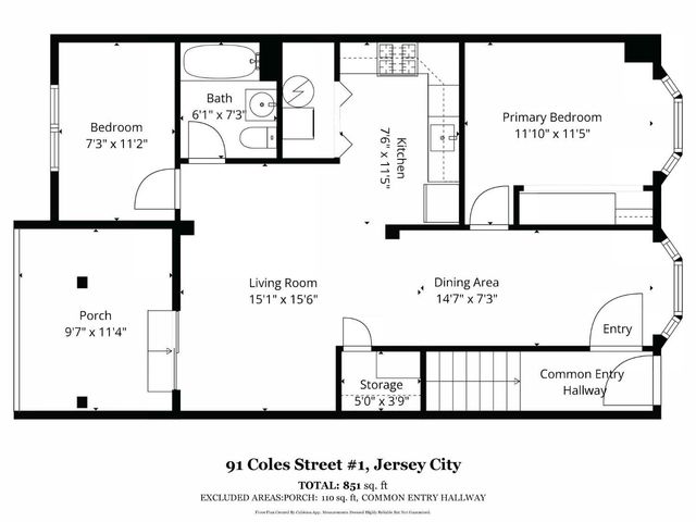 91 Coles Street 1, Jersey City, NJ 07302