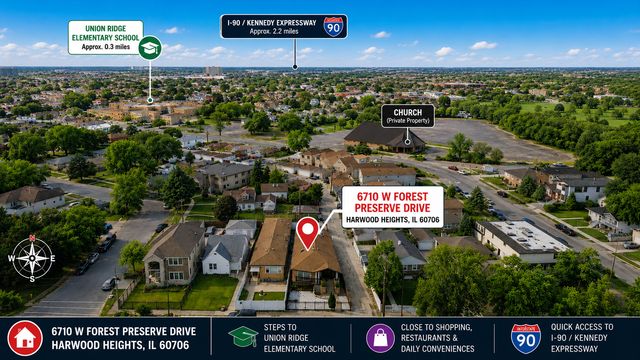 6710 W Forest Preserve Drive, Harwood Heights, IL 60706