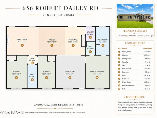 656 Robert Dailey Road, Sunset, LA 70584