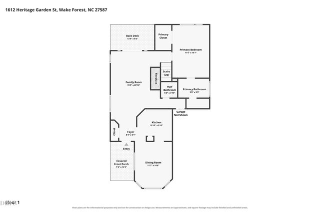 1612 Heritage Garden Street, Wake Forest, NC 27587