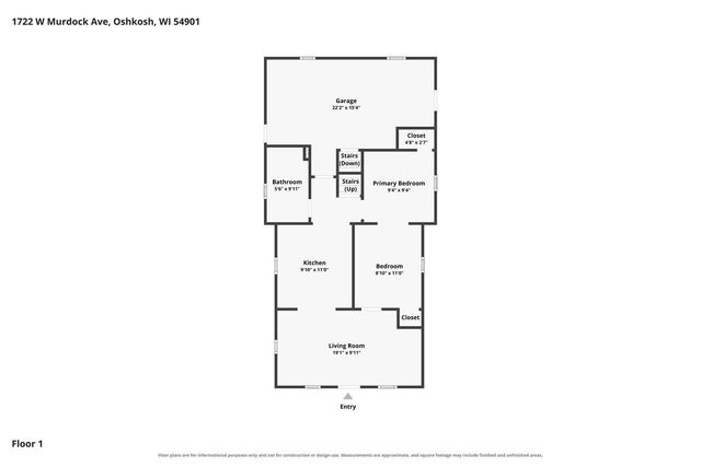 1722 W MURDOCK AVENUE, Oshkosh, WI 54901