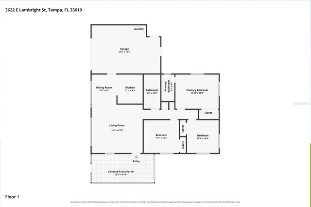 3622 E LAMBRIGHT STREET, Tampa, FL 33610