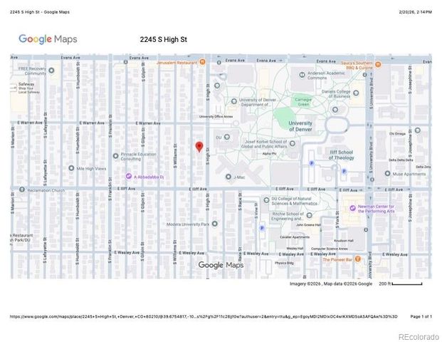 2245 S High Street, Denver, CO 80210