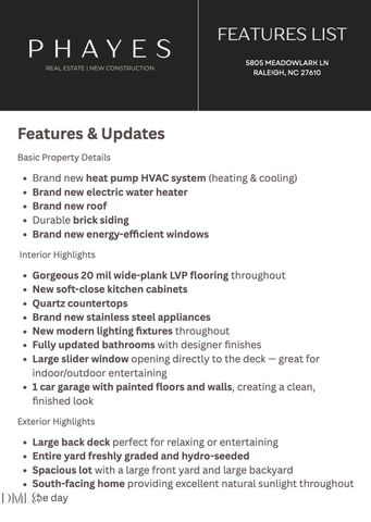 5805 Meadowlark Lane, Raleigh, NC 27610