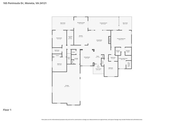 165 Peninsula DR, Moneta, VA 24121
