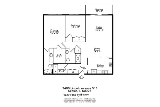 7400 N LINCOLN Avenue 511, Skokie, IL 60076