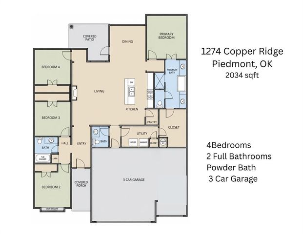 1274 Copper Ridge Circle, Piedmont, OK 73078