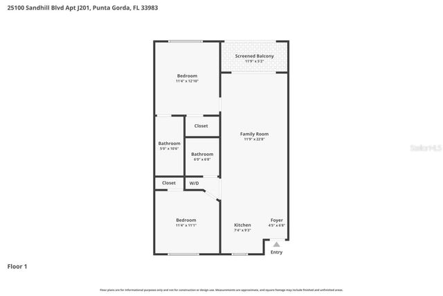 25100 SANDHILL BOULEVARD J-201, Punta Gorda, FL 33983