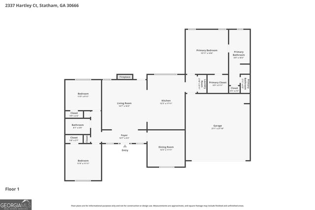 2337 Hartley Court, Statham, GA 30666
