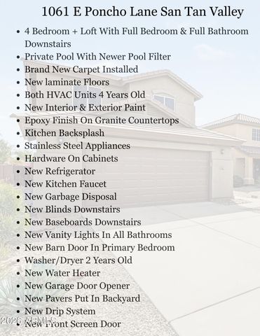 1061 E PONCHO Lane, San Tan Valley, AZ 85143
