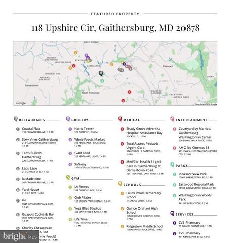 118 UPSHIRE CIR, Gaithersburg, MD 20878
