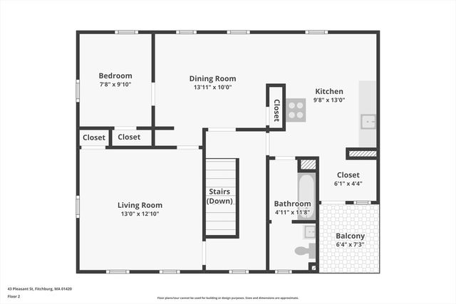 43 Pleasant St 2, Fitchburg, MA 01420