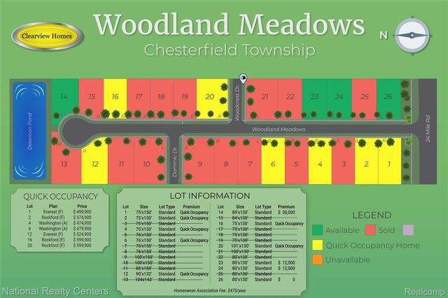 53195 Woodland Meadows, Chesterfield Township, MI 48047
