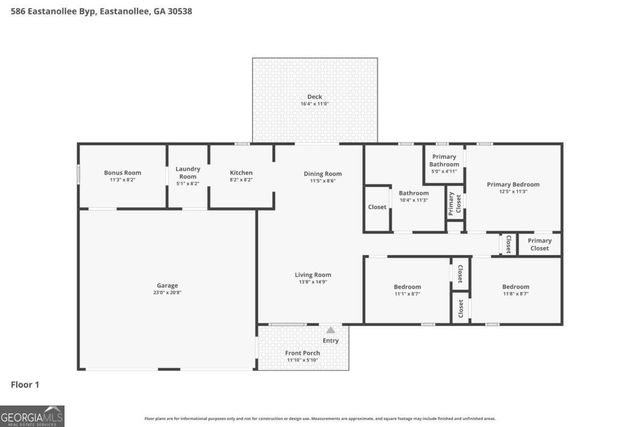 586 Eastanollee Bypass, Eastanollee, GA 30538