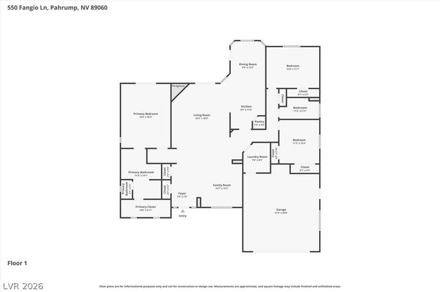 550 Fangio Lane, Pahrump, NV 89060