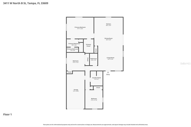 3411 W NORTH B STREET, Tampa, FL 33609