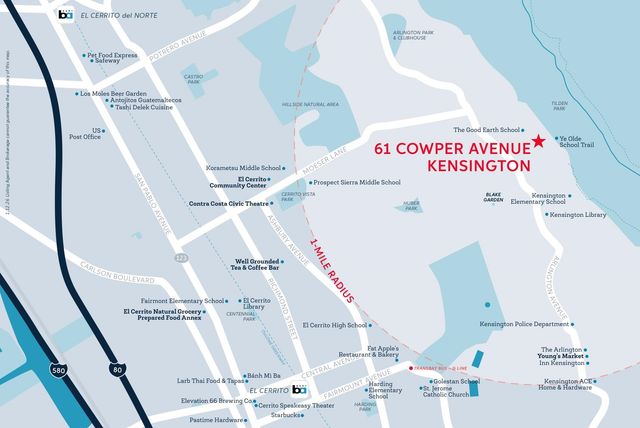 61 Cowper Ave, Kensington, CA 94707