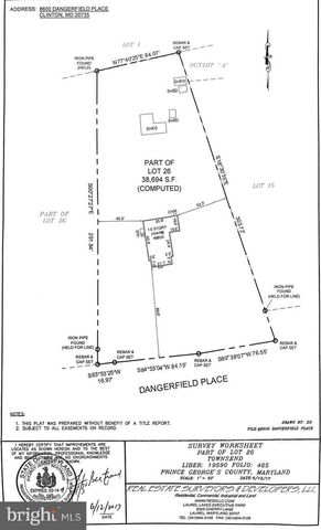 8600 DANGERFIELD PL, Clinton, MD 20735