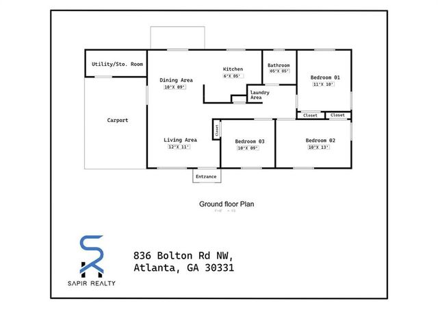 836 Bolton NW Road, Atlanta, GA 30331