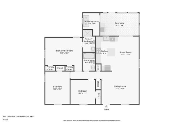 1015 Poplar Dr. S, Surfside Beach, SC 29575
