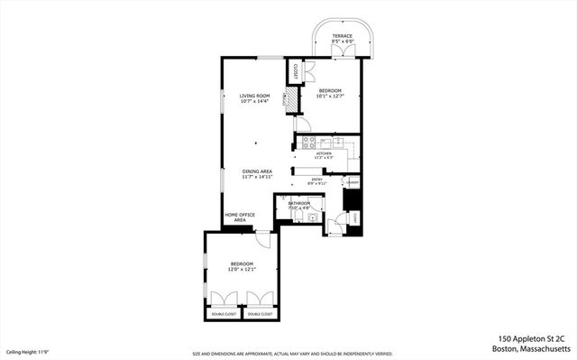 150 Appleton St 2-C, Boston, MA 02116