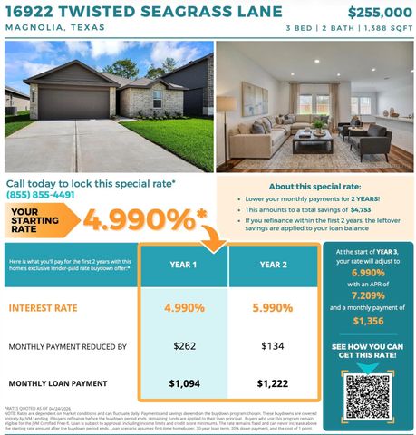 16922 Twisted Seagrass Lane, Magnolia, TX 77355