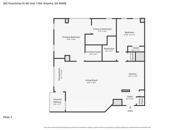 565 Peachtree Street NE 1610, Atlanta, GA 30308