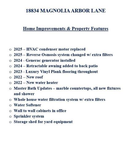 18834 Magnolia Arbor Lane, Tomball, TX 77377