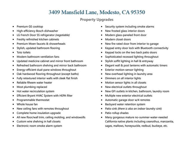 3409 Mansfield Ln, Modesto, CA 95350