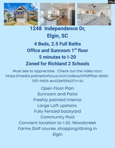 1248 Independence Dr, Elgin, SC 29045