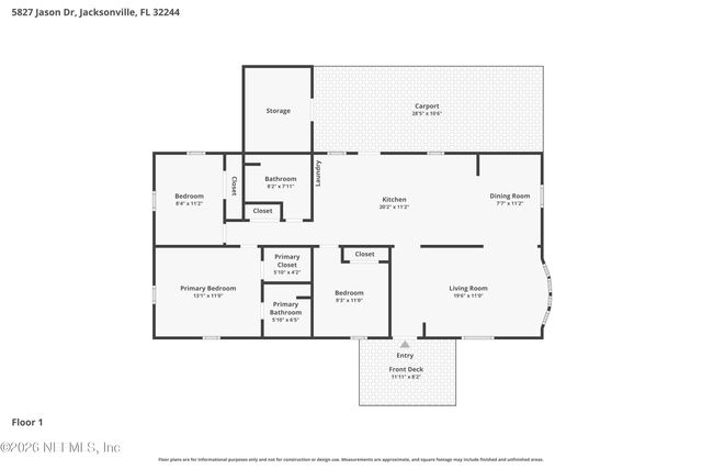 5827 JASON Drive, Jacksonville, FL 32244