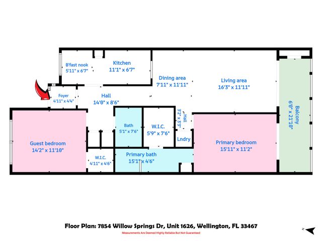 7854 Willow Spring Drive 1626, Lake Worth, FL 33467