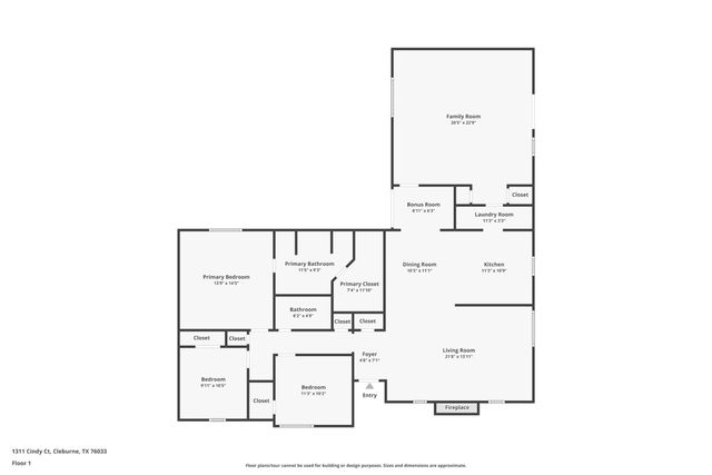 1311 Cindy Court, Cleburne, TX 76033