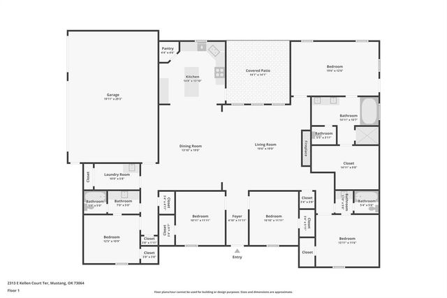 2313 E Kellan Court Terrace, Mustang, OK 73064