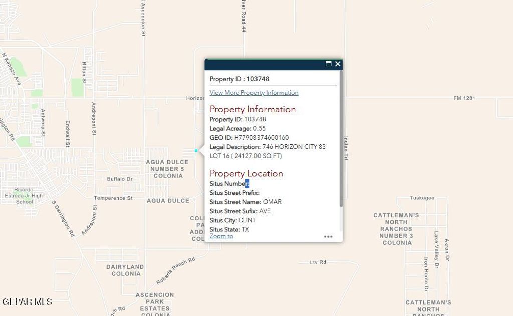 PN-103748 Omar Avenue, Clint, TX 79928