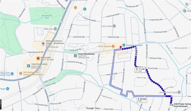 2383 Poplar Springs NE Drive, Brookhaven, GA 30319