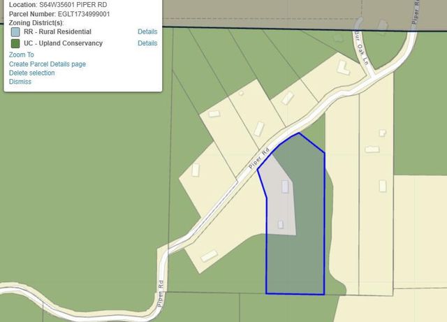S64W35601 Piper ROAD, Eagle, WI 53119