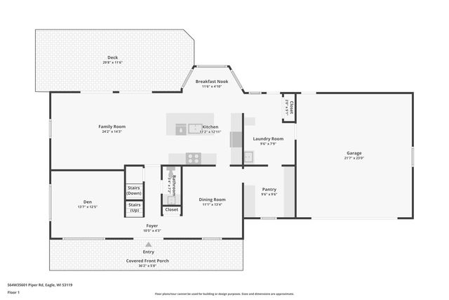 S64W35601 Piper ROAD, Eagle, WI 53119
