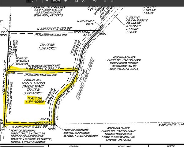 TBD Grand Oak Lane, Garfield, AR 72732