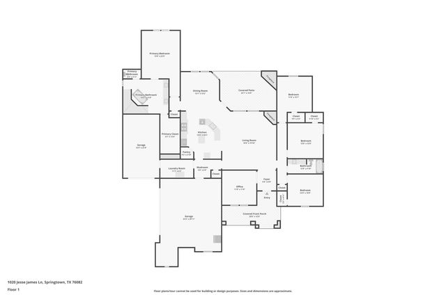 1020 Jesse James Lane, Springtown, TX 76082