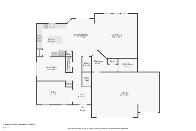 1340 Fieldcrest Lane, Greenwood, IN 46143