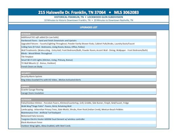 215 Halswelle Dr, Franklin, TN 37064