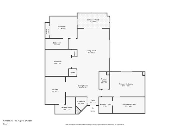 1 7th Street 1402, Augusta, GA 30901