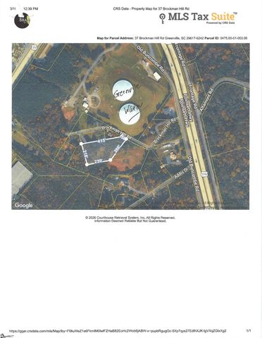 37 Brockman Hill Road, Greenville, SC 29617