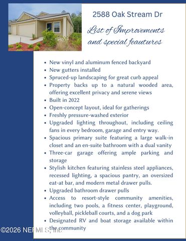 2588 OAK STREAM Drive, Green Cove Springs, FL 32043