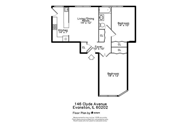 146 Clyde Avenue 2E, Evanston, IL 60202