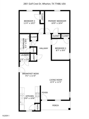 2851 Golf Crest Drive, Wharton, TX 77488