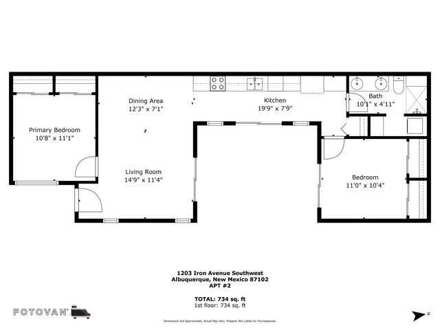 1203 Iron Avenue SW APT 2, Albuquerque, NM 87102